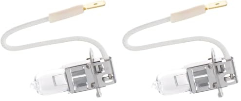 Bosch H3 Pure Light Halogen-Glühlampe für Auto-Scheinwerfer, 12 V 55 W, in Originalqualität - Lampensockel Typ PK22s - 1 Ersatz-Scheinwerferlampe (Packung mit 2)