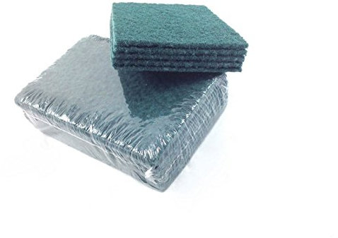 20 Large 6 x 9 Heavy Duty Industrial Catering Grade Green Scouring Pads