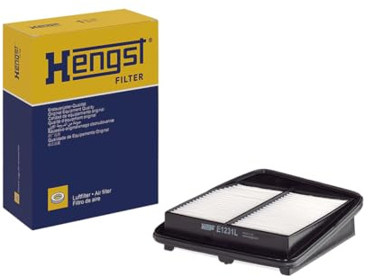 HENGST - Luftfilter E1231L - Luft-Filtereinsatz für KFZ | Hochwertiger Motorluftfilter für Otto- oder Dieselmotor - Schutz für Motoren - Wasserbeständig