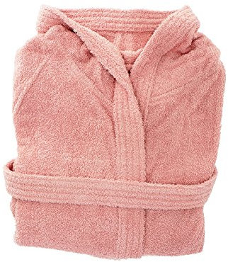 Gabel - Accappatoio adulto unisex in spugna di puro cotone idrofilo, tinta unita, peso spugna 380 gr/mq, ampie tasche, cintura e pratico cappuccio, anche come vestaglia.
