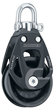 HARKEN Block Element Einfach/Wirbel 80 mm Scheibe für Tau bis 16 mm