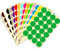 Runde Punktaufkleber,Farbetiketten 32mm Dot Klebepunkte 16 Farben/Blatt Farbkodierung Etiketten 384 Stück Markierungspunkte