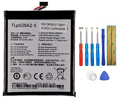 Swark Batterie de rechange TLP029A2-S compatible avec Alcatel One Touch Idol 3 5,5 6045i OT-6045F OT-6045K One Touch Pixi 3 5.5, One Touch Pixi 3 5.5 3G avec outils
