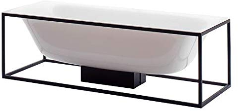 Bette Lux Shape Rechteck-Badewanne freistehend 180x80x45cm, 2 Rückenschrägen, 3452-, Farbe: Weiß mit BetteGlasur Plus - 3452-000Plus