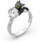 Jeulia Your Dragon Ring aus rundem Sterlingsilber Fashion Anniversary Promise Verlobung Ehering Set für sie mit Geschenk Schmuckschatulle (Drache, 57（18.1）)