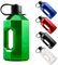 Alpha Designs | 2 Litre Water Bottle | 2.4l Large Drinks Water Jug | Gym, Holiday, Travel | Green