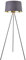 lux.pro Stehleuchte Manchester Stehlampe 3-Fuß-Leuchte Standleuchte 150 cm E27 Metall-Stoff Grau-Gold
