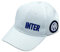 Inter Cappellino da Baseball con Visiera Logo, Collezione Stadio, Football cap Unisex-Adulto, Bianco, Taglia Unica