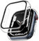 TAURI 2 Pezzi Cover per Apple Watch 9 41mm e Cover per Apple Watch 7 41mm e 8 41mm con 9H in Vetro Temperato,[Tocco Sensibile][HD Clear] Sottile Rigida Custodia per Apple Watch 9/8/7 41mm-Trasparente