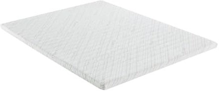 Vente-unique - Surmatelas 140 x 190 cm mémoire de Forme coutil Bambou ép.5cm - Luffy de NATUREA