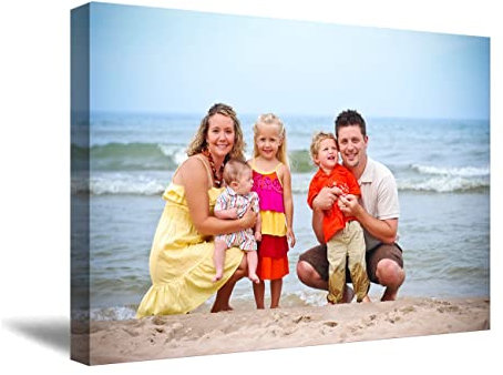 Ividuelles Leinwandbild mit Rahmen Personalisierte Kunstdrucke Personalisieren Sie Ihr Foto auf Leinwand Bild für Schlafzimmer Wohnzimmer Familie Hochzeit Haustier (20x30cm)