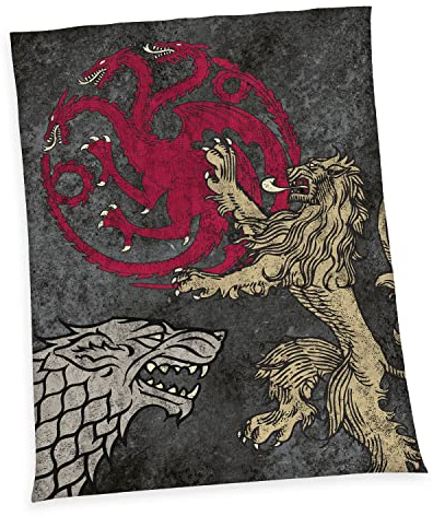 Game of Thrones Wellsoft-Flauschdecke, 150x200 cm, 100% Polyester, Wellsoft