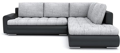 Wohnlandschaft Tokio V mit Schlaffunktion! Best Wohnlandschaft! Eckcouch mit Bettkasten! HIT! (LAWA 09 + Soft 11 RECHTS)