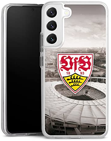 Handyhülle kompatibel mit Samsung Galaxy S22 Bumper Case Schutzhülle VfB Stuttgart Offizielles Lizenzprodukt Stadion