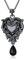 YAFEINI Gothic Totenkopf Halskette 925 Sterling Silber Schwarz Totenkopf Herz Gothic Schmuck für Damen