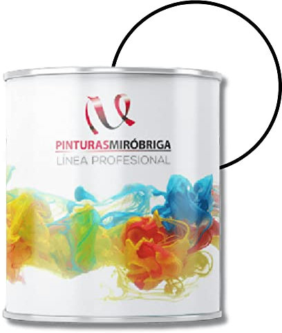 Pinturas Mirobriga Esmalte Antioxidante Blanco Brillante de Secado Rapido Directo sobre metal y madera, envase de 750ml.