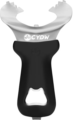 CYDW Mason Jar Opener Tool with Soft Touch Handle, No Lid Dents or Damage, Can Opener Manual Multi-Purpose, Easy Twist Manual Handheld Top Remover, Canning Supplies, Bottle Opener, Made for Lifetime