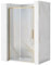 Rea PORTE DE DOUCHE COULISSANTE RAPID SLIDE GOLD BRUSH 110 Verre trempé de sécurité transparent 6 mm (Doré)