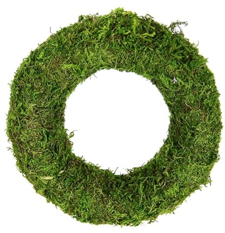 Kranz mit Moos Weidenkranz romantische Deko Blumenkranz Rattankranz Dekokranz Kerzenkranz Kunstblumendeko Landhaus Kränze Rohling Osterdeko Frühjahr Frühling Adventskranz Weihnachtsdeko Tischdeko