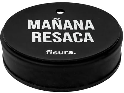 Fisura – Tapa vasos antidroga “Mañana resaca. Protector de bebida original azul. Cubierta para bebidas reutilizable. Protección de vaso antiderrame Hecho de silicona.