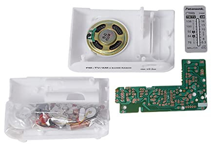 arlote Portable FM AM Radio DIY Parts CF210SP AM/FM Stereo Radio Kit Electronic Production Kit