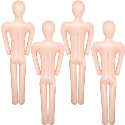 Aufblasbare Schaufensterpuppe für Halloween, Hof, Terrasse, Haus, Dekoration, 152,4 cm, aufblasbar, für Halloween, Hof, Terrasse, Haus, Dekoration, 4 Stück