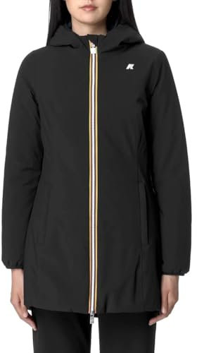 K-Way Giacca Invernale da Donna Marchio, Modello Denise St Warm Double K6128UW, Realizzato in Sintetico. Nero