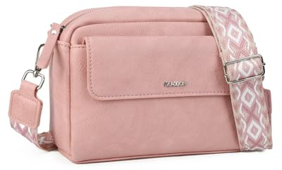 Gladdon sac bandouliere femme, petit sacoche femme bandoulière, sac à main en cuir léger et imperméable avec bandoulière amovible pour un usage quotidien