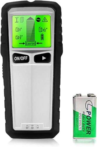 5 in 1 Stud Finder Wall Scanner, KALAHOL Electronic Stud Detector Beam Finder with LCD Display, Auto-Calibration Stud Sensor Edge Center Finding for AC Wire Wood Metal Studs Cable Joist Detection