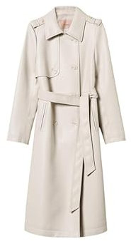 Twinset Trenchcoat mit Gürtel 242TP2200, cremeweiß, 36