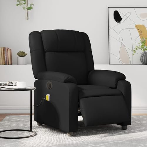 IKAYAA Elektrischer Massagesessel Fernsehsessel mit Liegefunktion Relaxsessel Elektrisch Verstellbar Massage Sessel Massagefunktion Liegesessel Kunstleder Wohnzimmer Relaxliege