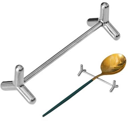 Soporte de palillos de mesa - Soporte de palillos reutilizable, soporte de palillos de acero inoxidable | Sostenible palillos japoneses descanso, cuchara práctica, elegante descanso de palillos para