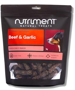 Natural Treats Gourmet Beef and Garlic Sausages (1kg) Grain Free Dog Treats