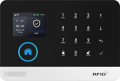 XNY Allarme Casa Senza Fili, Senza Accessori, Sistema di Allarme Casa Senza Fili, Antifurto Casa Wireless, Tramite App, Compatibile con Alexa (XNY-103)
