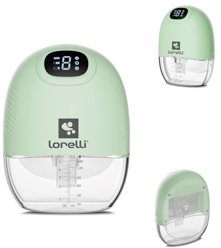 Lorelli elektrische Milchpumpe Alice 140ml USB-Kabel 9 Stufen 3 Modi LED-Anzeige grün