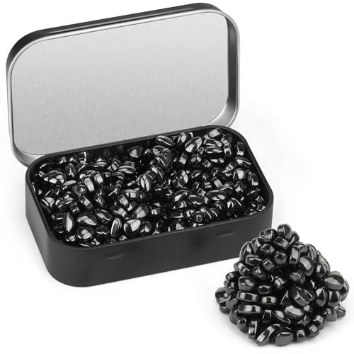 Wzone 300g Schwarz Magnetsteine (ca. 500 Stück), Magnetic Stones Stress Killer Magnets, Anti-Stress-Magnete für Erwachsene ASMR Office Gadget