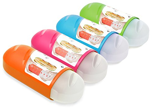Tatay Porta Bocadillos y Alimentos, Extensible, Libre de BPA, Reutilizables, Apto Lavavajillas y Microondas, Congelacion hasta -40º ,1 Unidad, Medidas 7.7 x 6.7 x 18 - 25 cm