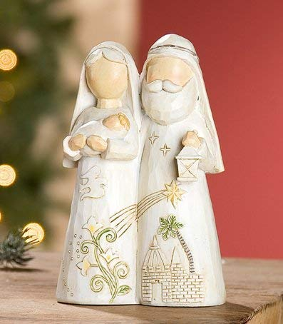 Heilige Familie beige/braun Höhe 16 cm, Weihnachten, Christmas, Krippe, Figuren