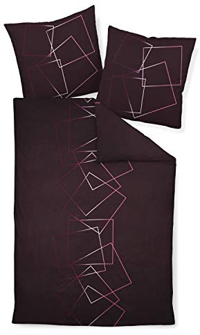Janine Design Mako-Satin Bettwäsche J.D. 87035-01 1 Bettbezug 155 x 220 cm + 1 Kissenbezug 80 x 80 cm