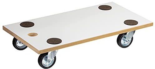 WAGNER Transporthilfe MM 1316 I 57,5 x 30 x 11 cm - Tragkraft 250 kg - Spezialbeschichtung I leise Vollgummi-Rollen I Anti-Rutsch-Pads I Beste Beweglichkeit I pflegeleicht - 20131601