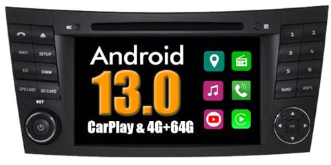RoverOne Android System Auto DVD Player für Mercedes-Benz G-Klasse W463/CLS W219/W211 E200 E220 E280 E350 mit Multimedia Stereo GPS Navigation Radio Bluetooth USB MirrorLink
