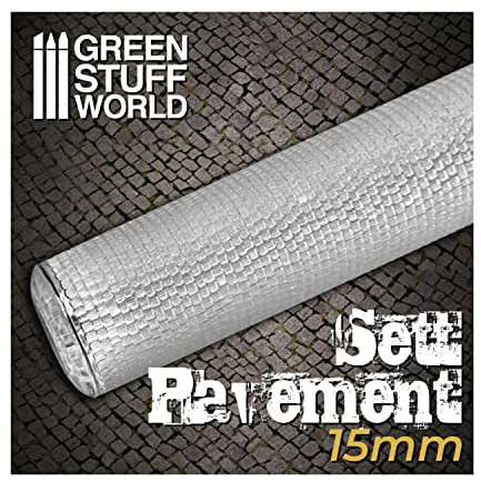 Green Stuff World rolling pin sett pavement 15mm