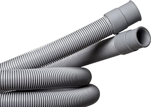 CABLEPELADO Manguera de desagüe para lavavajillas | Manguera de desagüe de lavadora | Extensión de tubo de desagüe | Tubo descarga lavadora | Diámetro aplicable: 19 mm/22 mm | Longitud 2.50 Metros
