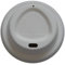 Pack of 100 Disposable 100% Biodegradable Eco-Friendly Bagasse White Coffee Cup Sip Lids - to Fit 8oz or 12oz-16oz Paper Coffee Cups (Small to Fit 8oz Cups)