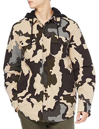 Volcom Herren Field Ins Flannel Jacket Jacke, grün (Drill Khaki), S