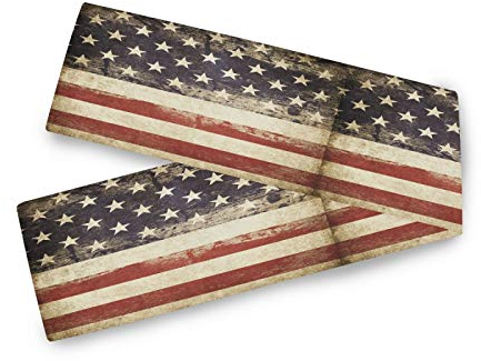 HMZXZ Tischläufer Amerikanisch USA Flagge Star Table Runner Tischdecke Deckel für Hochzeit Party Familie Küche Decor, 13x90 inch