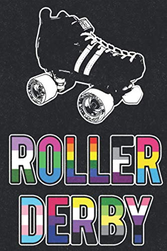 Roller Derby: Vintage Gay Pride Lined Notebook