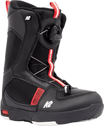 K2 Snowboarding Jungen Snowboard-Boots Mini Turbo — Black — 11f2033 Botas, Niños, Negro, EU: 34 (Mondo: 215 / cm: 21.5 / UK: 2 / US: 3)