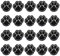 20 PCS Paw Print Patch Paw Print Iron on Patch Embroidered for Clothes Jackets T-Shirt Jeans Backpack Dog Paw Puppy Embroidered Iron Sew On Clothes Bag Embroidered Badge