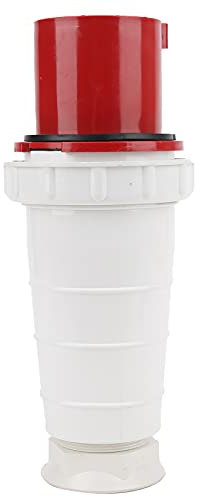 FILFEEL Enchufe de Pared, Enchufe Industrial, 380-415V 125A Conector Industrial 3P + N + T Enchufe de alimentación de 5 Pines IP67 a Prueba de Agua para aviación